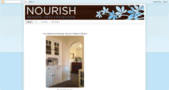 Desktop Screenshot of nourishhealingarts.com