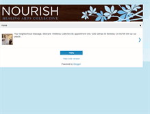 Tablet Screenshot of nourishhealingarts.com